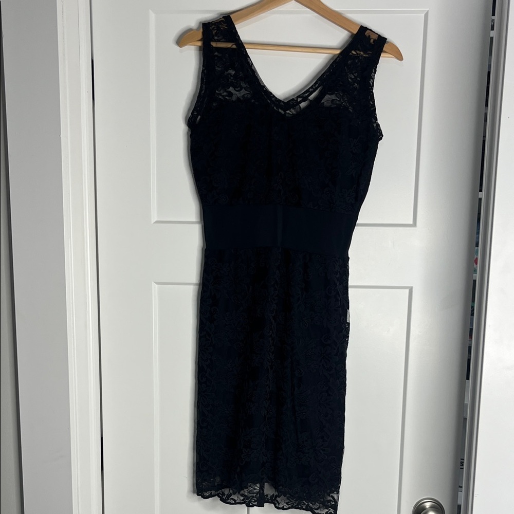 Canadian Designer Melanie Jacquline  Black Lace Dress